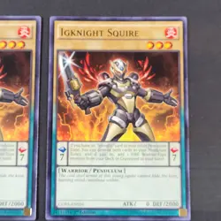 Yugioh TCG - 3x Igknight Squire - CORE-EN026 - NM - 1st Edition - Warrior - 2015 - Image 4