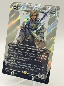 Dion, Bahamut’s Dominant Bahamut, Warden of Light Borderless SURGE FOIL 521 MTG - Image 3