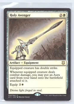 HOLY AVENGER 6 COMMANDER: ADVENTURES IN THE FORGOTTEN REALMS MTG NM - Image 1