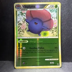 Pokemon Vileplume Rare Undaunted 24/90 MP Reverse Holofoil - Image 1