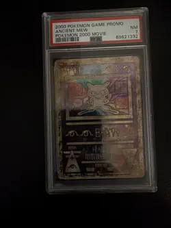 Pokemon Ancient Mew PSA 7 NM Promo Card 2000 Movie Holo TCG - Image 1