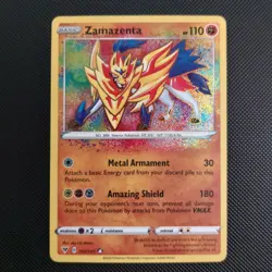 Zamazenta 102/185 Amazing Rare Vivid Voltage Pokemon Near Mint - Image 1