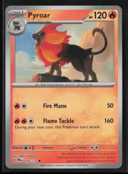 Pyroar (Poke Ball Pattern) 016/131 Uncommon SV: Prismatic Evolutions Pokemon NM - Image 1