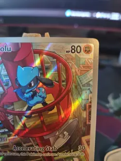 Pokemon TCG Riolu Black Star Promo Mega Evolutions Illustration NM - Image 3