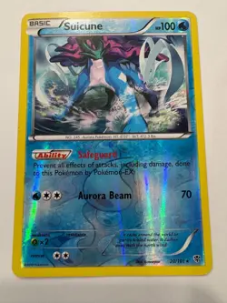 Pokemon TCG Suicune #20/101 Rare Reverse Holo Black &White Plasma Blast LP HP100 - Image 1