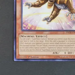 Yugioh TCG - Superheavy Samurai Soulpeacemaker - INOV-EN009 - 1st NM - Rare 2016 - Image 3