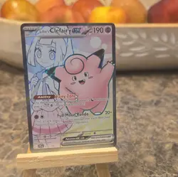 Pokemon Lillie's Clefairy ex 173/159 Sv09 Journey Together Holo Ultra Rare 190HP - Image 1