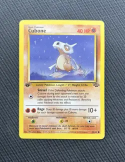 Pokemon 1st Edition Jungle - Cubone 50/64 - Image 1