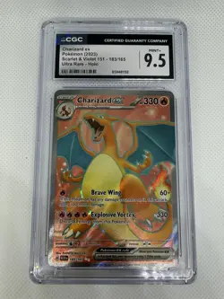 Pokemon TCG Charizard ex Scarlet & Violet-151 183/165 CGC MINT 9.5 - Image 1