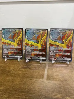 Team Rocket's Moltres ex (x3) 208/182 Sv10: Destined Rivals (x3) Holo Pokemon - Image 1
