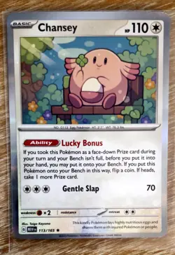 Chansey 113/165 Pokemon Sv: Scarlet & Violet 151 Holo - NM - Image 1