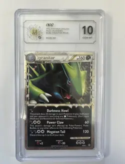 2010 Pokemon HGSS Unleashed 88/95 Tyranitar Prime Graded 10 GEM-MT-PSA REGRADEU - Image 1
