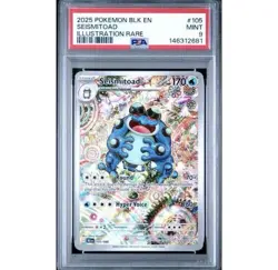 2025 POKEMON BLK EN-BLACK BOLT ILLUSTRATION RARE #105 SEISMITOAD PSA 9 - Image 1