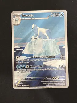 Pokemon Black Bolt Beartic Illustration Rare Pack Fresh NM 110/086 - Image 1
