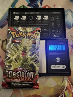 VERY HEAVY! 22.38 Gram Obsidian Flames Pokemon TCG Factory Sealed Booster Pack! - Image 1