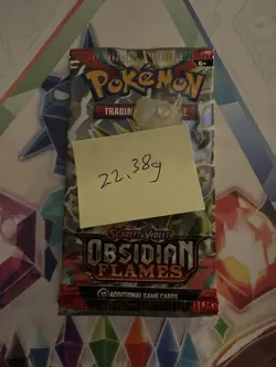 VERY HEAVY! 22.38 Gram Obsidian Flames Pokemon TCG Factory Sealed Booster Pack! - Image 2