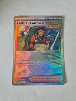 Explorer's Guidance Poke Ball 107/131 Holo Prismatic Evolutions Pokemon NM - Image 1