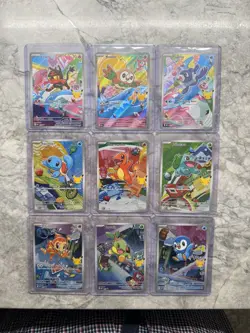 Pokemon First Partner Illustration Series 1 Promo 30th Anniversary Complete SET - Image 1