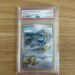 Pokemon TCG - Piplup 098/094 Phantasmal Flames Illustration Rare PSA 10 GEM MINT - Image 1