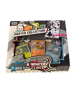 Pokemon TCG Scarlet & Violet Black Bolt Whilte Flair Unova Poster Collection Box - Image 1