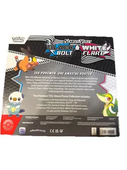 Pokemon TCG Scarlet & Violet Black Bolt Whilte Flair Unova Poster Collection Box - Image 4