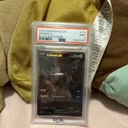 Pokemon Zekrom ex 172/086 Sv: Black Bolt Black White Rare Holo PSA 9 EX English - Image 1