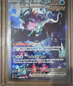 Pokemon Walking Wake EX 205/162 SV05 Temporal Forces Illustration Rare Holo - Image 1