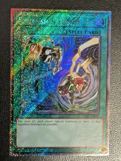 Yugioh Dimension Fusion RA03-EN136 Platinum Secret Rare 1st Ed NM - Image 1