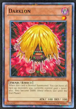 Darklon 1996 Starfoil Rare Holo Yugioh Card SP13-EN014 (NM) - Image 1