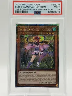 Yu-Gi-Oh Secret Six Samurai-Hatsume RA03-EN010 Collector’s Rare - PSA 9 - Image 1