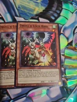 Yu-Gi-Oh! 2X Droll & Lock Bird L5DD-ENC04 1st Edition NM - Image 2