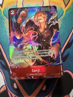 One Piece Card Game CCG TCG Pre-Errata Sanji OP01-013 Rare Alternate Art - Image 1