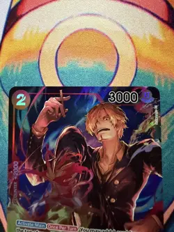 One Piece Card Game CCG TCG Pre-Errata Sanji OP01-013 Rare Alternate Art - Image 3