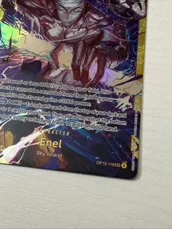 OP15 ENEL OP15-118 SEC ALTERNATE ART One Piece TCG Adventure on Kami’s Island NM - Image 3