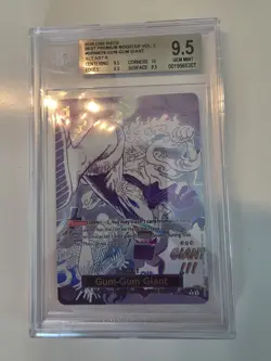 One Piece Gum-Gum Giant OP09-078 Alt Art Holo BGS 9.5 - Image 1