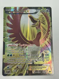 Pokemon TCG BREAKpoint Ho-Oh EX 121/122 Full Art Ultra Rare Holo Card - Image 1