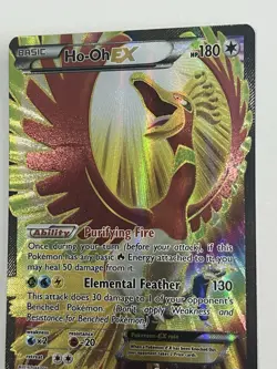 Pokemon TCG BREAKpoint Ho-Oh EX 121/122 Full Art Ultra Rare Holo Card - Image 2