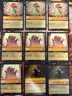 Disney Lorcana The First Chapter 707 Near Complete Play Set 4 x Each Collection - Image 2