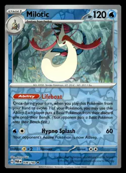 Milotic Reverse Holo Rare 036/182 SV04: Paradox Rift Pokemon Card - Image 1
