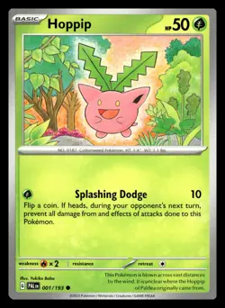 Hoppip Common 001/193 SV02: Paldea Evolved Pokemon Card - Image 1