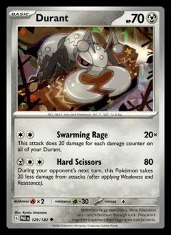 Durant Uncommon 129/182 SV04: Paradox Rift Pokemon Card - Image 1
