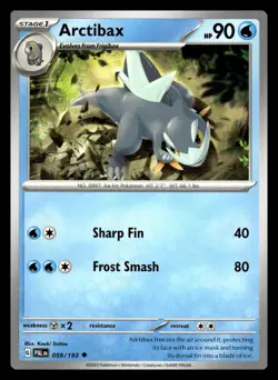 Arctibax Uncommon 059/193 SV02: Paldea Evolved Pokemon Card - Image 1