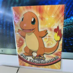 Pokemon TCG - TOPPS #04 CHARMANDER - Type Fire Rare NM - Image 1