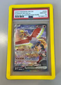 Pokemon Ethan's Ho-Oh EX Special Illustration Rare Holo 230/182 PSA 10 - Image 1