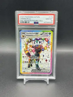 Umbreon ex 176 Prismatic Premium Figure Collection Promo PSA 10 Gem Mint Pokemon - Image 1