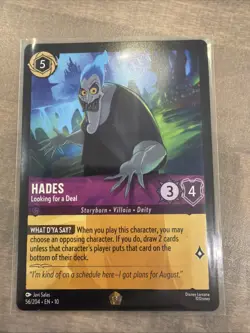 Hades - Looking for a Deal 56/204 Non-Foil Whispers in the Well Disney Lorcana - Image 1