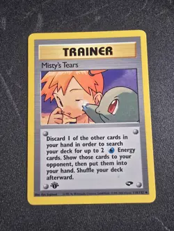 Misty's Tears 118/132 Gym Challenge Regular 1st Edition Pokemon Card - Image 1