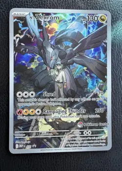 N’s Zekrom Pokemon Center Stamped Promo 31 Ascended Heroes ETB TCG Card NM - Image 1