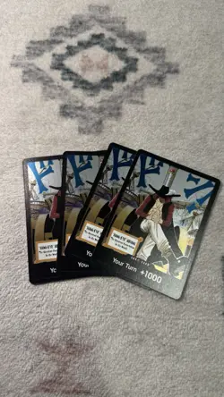 ONE PIECE Card Game SET of 4 DON Card Dracule Mihawk OP14 The Seven Warlords - Image 1