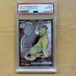 Pokemon Team Rocket's Persian ex Destined Rivals #219 Graded Card PSA 10 - Image 1